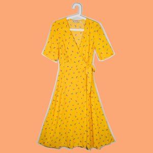 & Other Stories Floral Wrap Dress